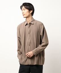 【Bl】【Bling leads】オーバーサイズ プリーツシャツ
