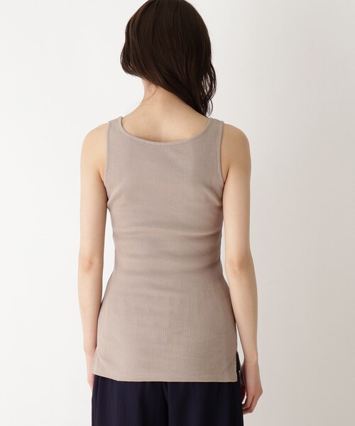 SHOO・LA・RUE（シューラルー）の「◆スクエアネックリブタンクトップ（タンクトップ・レディース・アイボリー/ベージュ/ブラック/ライトブルー/アイボリー系8/ベージュ系8・02/03/04/01）」の14枚目の写真