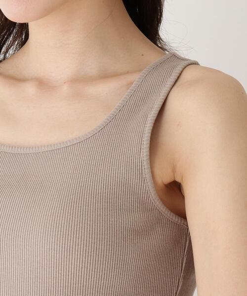 SHOO・LA・RUE（シューラルー）の「◆スクエアネックリブタンクトップ（タンクトップ・レディース・アイボリー/ベージュ/ブラック/ライトブルー/アイボリー系8/ベージュ系8・02/03/04/01）」の13枚目の写真