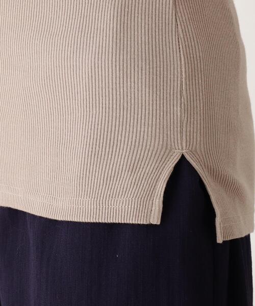 SHOO・LA・RUE（シューラルー）の「◆スクエアネックリブタンクトップ（タンクトップ・レディース・アイボリー/ベージュ/ブラック/ライトブルー/アイボリー系8/ベージュ系8・02/03/04/01）」の10枚目の写真