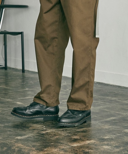 nowm（ノウム）の「【nowm】LOOSE WIDE STRAIGHT TUCK PANTS / ルーズ ワイドストレート タックパンツ（チノパンツ・メンズ・オフホワイト/カーキ・M/L）」の14枚目の写真