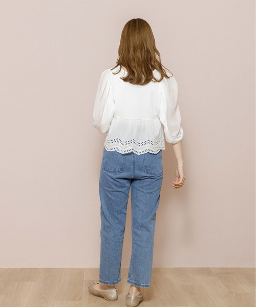 flower（フラワー）の「ドロップレースブラウス（シャツ/ブラウス・レディース・アイボリー/ベージュ・FREE）」の8枚目の写真