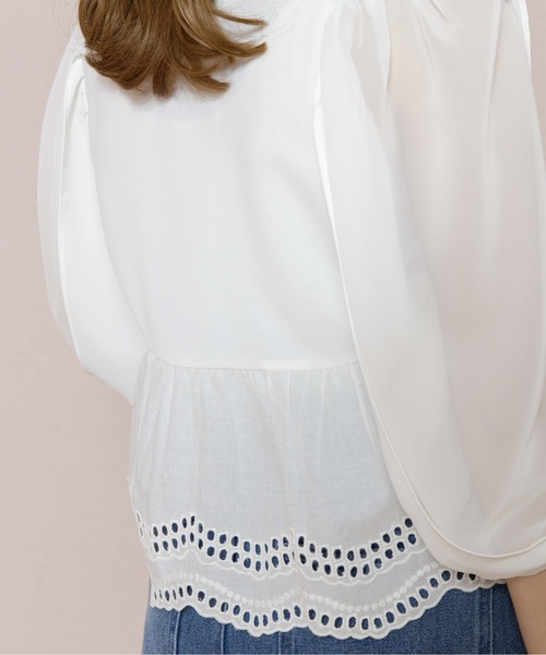 flower（フラワー）の「ドロップレースブラウス（シャツ/ブラウス・レディース・アイボリー/ベージュ・FREE）」の11枚目の写真