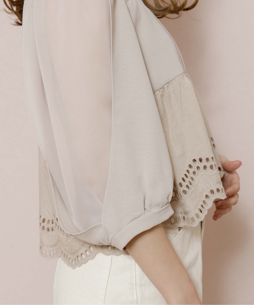 flower（フラワー）の「ドロップレースブラウス（シャツ/ブラウス・レディース・アイボリー/ベージュ・FREE）」の17枚目の写真