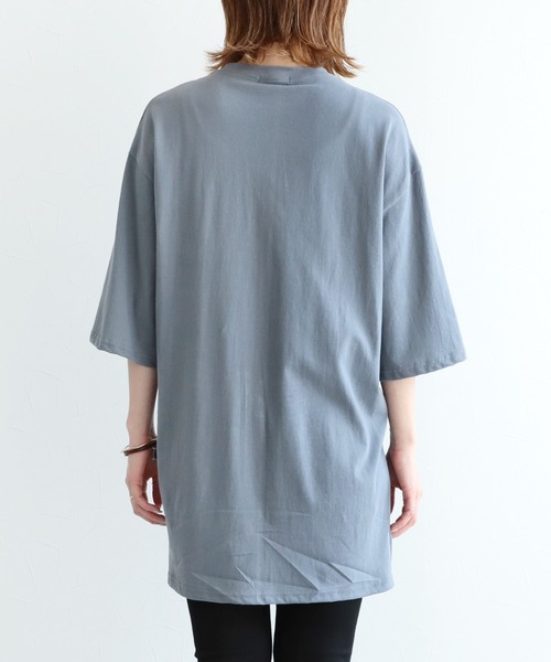 reca（レカ）の「サイドラベルビッグTシャツ（Tシャツ/カットソー・レディース・ホワイト/グレー/ブラック/ピンク・FREE）」の19枚目の写真