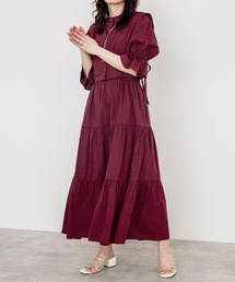 w closet | ベストSET半袖ティアードワンピース(ワンピース)