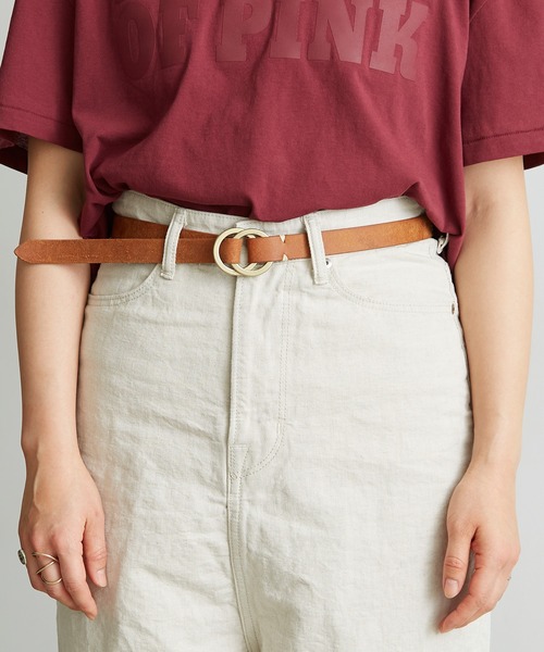 note et silence （ノートエシロンス）の「プエブロ　リングベルト（ベルト・レディース・ブラウン/ブラック・FREE）」の3枚目の写真