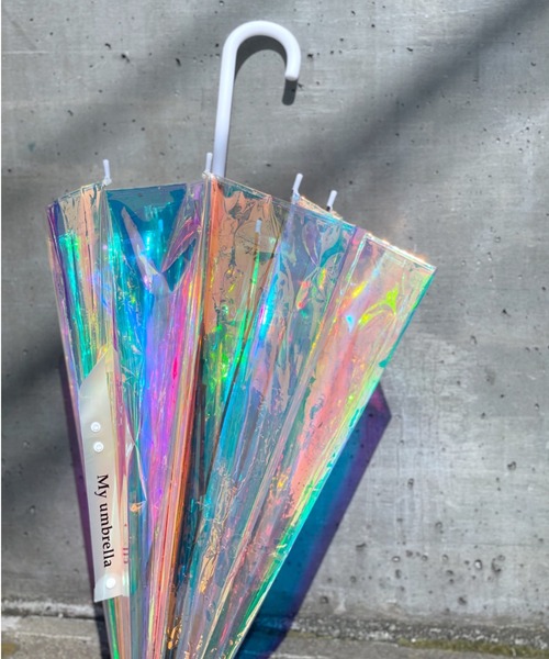 LAVEANGE（ラビアンジェ）の「オーロラ ベルドームアンブレラ（長傘・レディース・シルバー系その他・FREE）」の5枚目の写真