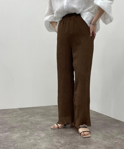 apres jour mignon（アプレジュールミニョン）の「アソートイージーパンツ 【ZOZOTOWN限定アイテム】（その他パンツ・レディース・マスタード/その他/ブルー系その他/ブラック系その他/ブラック/ブラウン系その他/ライトブラウン・X-LARGE/SMALL/MEDIUM）」の3枚目の写真