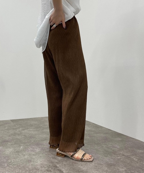 apres jour mignon（アプレジュールミニョン）の「アソートイージーパンツ 【ZOZOTOWN限定アイテム】（その他パンツ・レディース・マスタード/その他/ブルー系その他/ブラック系その他/ブラック/ブラウン系その他/ライトブラウン・X-LARGE/SMALL/MEDIUM）」の9枚目の写真