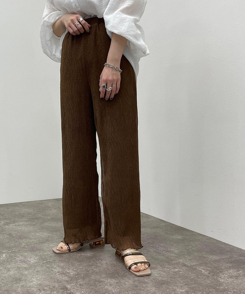 apres jour mignon（アプレジュールミニョン）の「アソートイージーパンツ 【ZOZOTOWN限定アイテム】（その他パンツ・レディース・マスタード/その他/ブルー系その他/ブラック系その他/ブラック/ブラウン系その他/ライトブラウン・X-LARGE/SMALL/MEDIUM）」の8枚目の写真