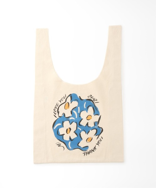 journal standard Furniture （ジャーナルスタンダードファニチャー）の「【IZUMIDALEE×JSF】MARCHE BAG マルシェバック（エコバッグ/サブバッグ・レディース・ホワイト系その他・FREE）」の6枚目の写真