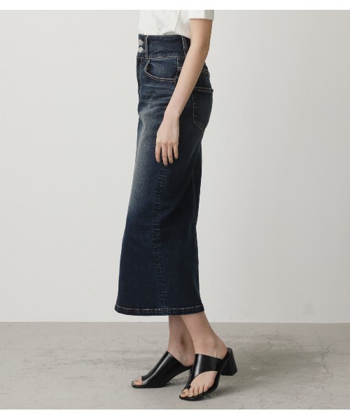 HIGH WAIST SLIT DENIM SK /ハイウエストスリットデニムスカート