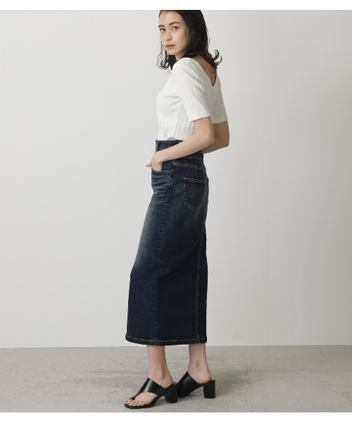【REAP】 デニムスカート deinm sk MERMAID DENIM SWITICHNG SK/マーメイドデニムスイッチング