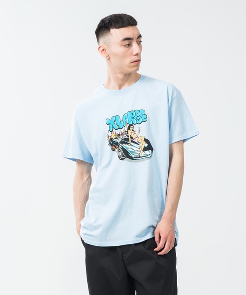 XLARGE（エクストララージ）の「S/S TEE BURN DOWN（Tシャツ/カットソー・メンズ・ブラック/ホワイト/ライトブルー・MEDIUM/X-LARGE/LARGE/SMALL）」の3枚目の写真