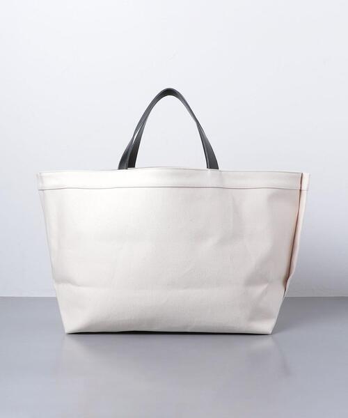 LUDLOW（ラドロー）の「＜LUDLOW（ラドロー）＞【別注】ハッピー トートバッグ L（トートバッグ・メンズ・ベージュ/ブラック・FREE）」の4枚目の写真