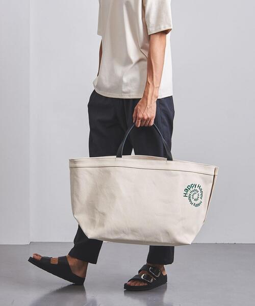 LUDLOW（ラドロー）の「＜LUDLOW（ラドロー）＞【別注】ハッピー トートバッグ L（トートバッグ・メンズ・ベージュ/ブラック・FREE）」の11枚目の写真