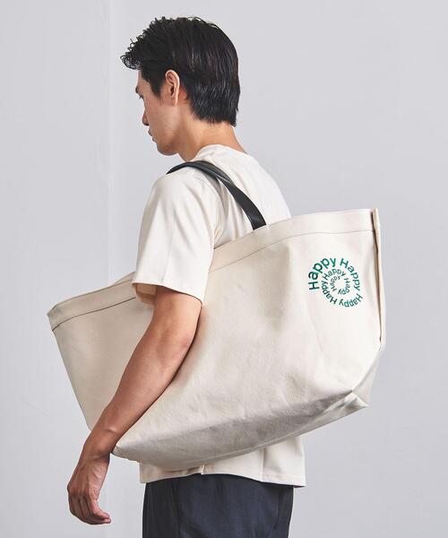 LUDLOW（ラドロー）の「＜LUDLOW（ラドロー）＞【別注】ハッピー トートバッグ L（トートバッグ・メンズ・ベージュ/ブラック・FREE）」の12枚目の写真