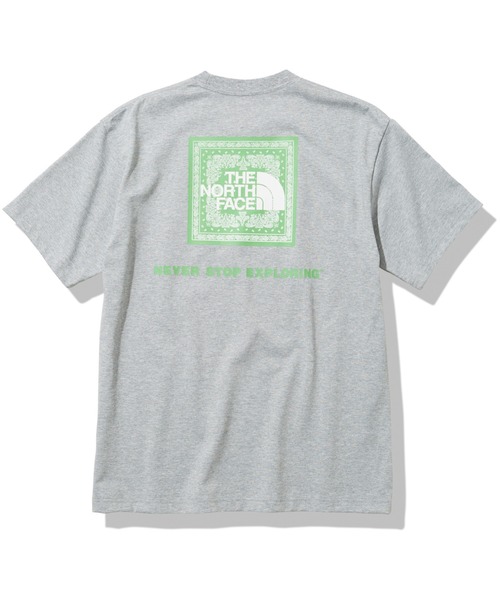 THE NORTH FACE(ザノースフェイス)の「THE NORTH FACE/ザ・ノースフェイス S/S Bandana Square Logo Tee ショートスリーブバンダナスクエアーロゴティー NT32108(Tシャツ/カットソー・メンズ・ホワイト/ブラック/ネイビー/グレー・MEDIUM/LARGE/X-LARGE)」の3枚目の写真