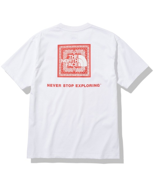THE NORTH FACE(ザノースフェイス)の「THE NORTH FACE/ザ・ノースフェイス S/S Bandana Square Logo Tee ショートスリーブバンダナスクエアーロゴティー NT32108(Tシャツ/カットソー・メンズ・ホワイト/ブラック/ネイビー/グレー・MEDIUM/LARGE/X-LARGE)」の2枚目の写真