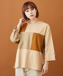 CUBE SUGAR（キューブシュガー）の「天竺 切替 ビッグTシャツ（Tシャツ/カットソー）」