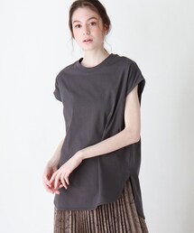 DRESKIP | USAコットンラウンドヘムTシャツ(Tシャツ/カットソー)