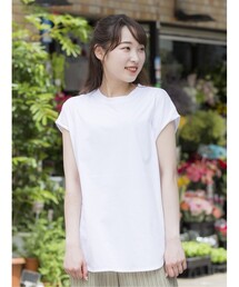 DRESKIP | USAコットンラウンドヘムTシャツ(Tシャツ/カットソー)