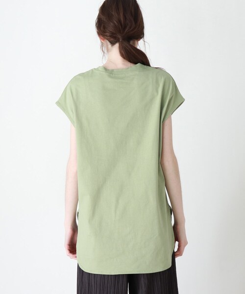 DRESKIP(ドレスキップ)の「◆【追加生産】USAコットンラウンドヘムTシャツ(Tシャツ/カットソー・レディース・オフホワイト/グリーン/グレー系その他/ナチュラル・02/03/04)」の7枚目の写真