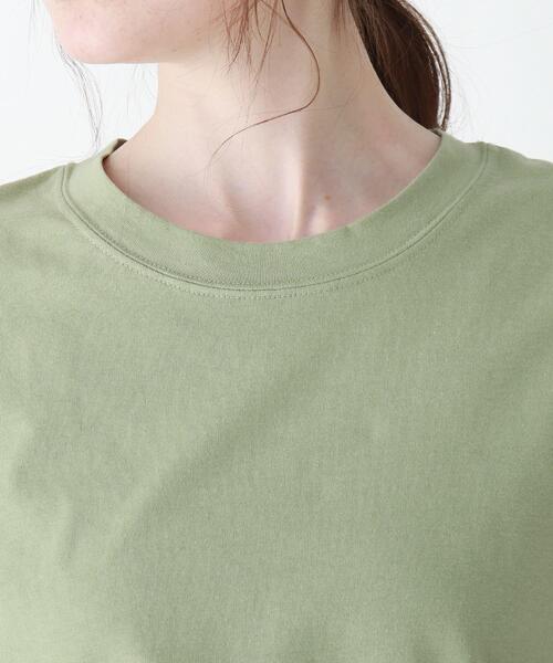 DRESKIP(ドレスキップ)の「◆【追加生産】USAコットンラウンドヘムTシャツ(Tシャツ/カットソー・レディース・オフホワイト/グリーン/グレー系その他/ナチュラル・02/03/04)」の8枚目の写真