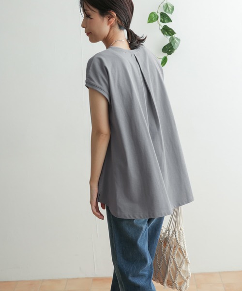 URBAN RESEARCH DOORS(アーバンリサーチドアーズ)の「センターステッチフレンチプルオーバー(Tシャツ/カットソー・レディース・チャコールグレー/ライトブルー/オフホワイト・ONE)」の3枚目の写真