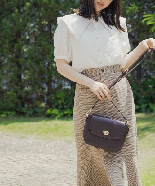 OLIVE des OLIVE（オリーブデオリーブ）の「パイピングセーラーカラーブラウス（シャツ/ブラウス・レディース・ホワイト/サックスブルー/オフホワイト・FREE）」の13枚目の写真