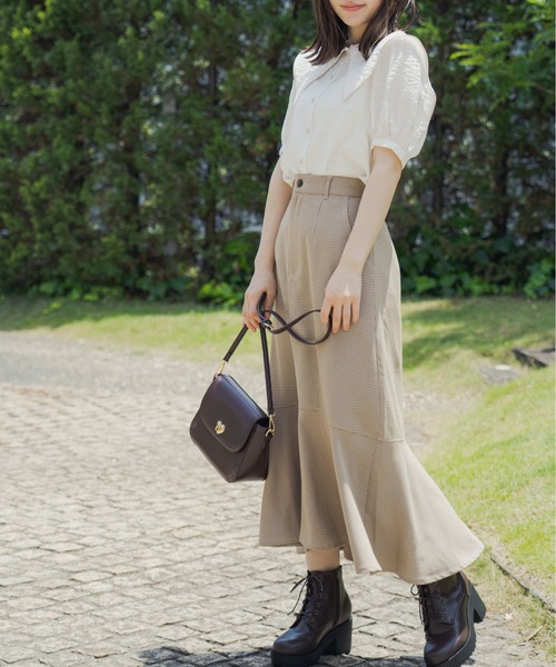 OLIVE des OLIVE（オリーブデオリーブ）の「パイピングセーラーカラーブラウス（シャツ/ブラウス・レディース・ホワイト/サックスブルー/オフホワイト・FREE）」の15枚目の写真