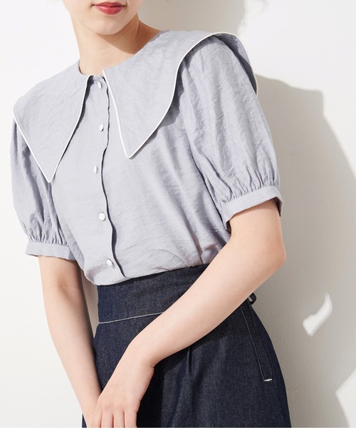 新品　ohga セーラーカラー　ブラウス ✨新品未使用✨OHGA✨セーラーカラーブラウス✨完売品♡翌日発送