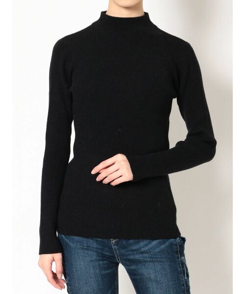 GYDA（ジェイダ）の「ボトルネックリブニット TOPS（ニット/セーター・レディース・ブラック/ベージュ/オフホワイト・FREE）」の8枚目の写真