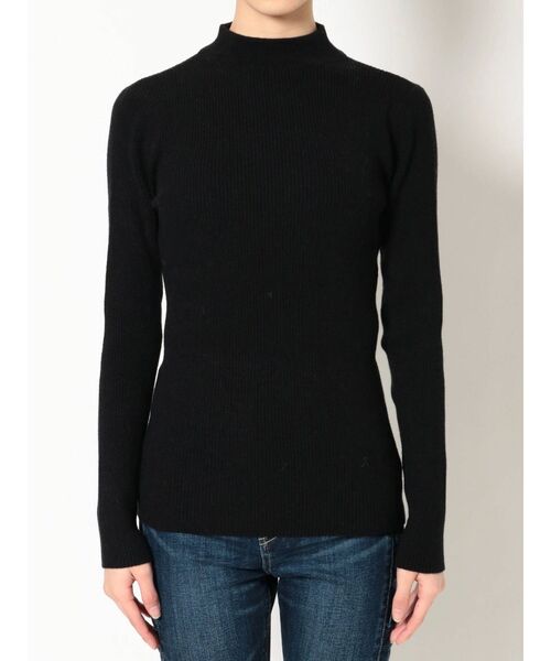 GYDA（ジェイダ）の「ボトルネックリブニット TOPS（ニット/セーター・レディース・ブラック/ベージュ/オフホワイト・FREE）」の5枚目の写真