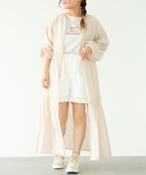 SLURR(スラ―)の「Cotton lace short pants(ルームウェア/パジャマ・レディース・ホワイト・FREE)」の11枚目の写真