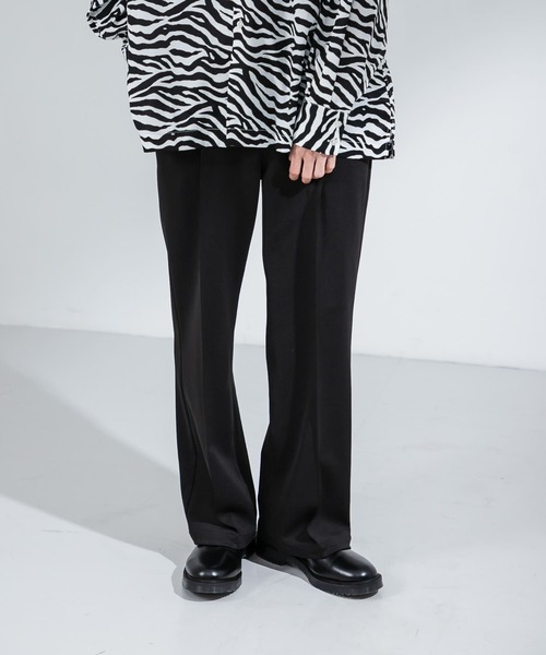 URBAN RESEARCH（アーバンリサーチ）の「URBAN RESEARCH iD　SEMI FLARE JERSEY PANTS（その他パンツ・メンズ・ブラック/ブルー系その他/バーガンディー/ブラウン/グリーン・MEDIUM/LARGE）」の2枚目の写真