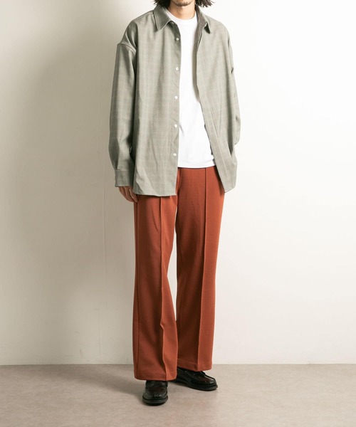 URBAN RESEARCH（アーバンリサーチ）の「URBAN RESEARCH iD　SEMI FLARE JERSEY PANTS（その他パンツ・メンズ・ブラック/ブルー系その他/バーガンディー/ブラウン/グリーン・MEDIUM/LARGE）」の6枚目の写真