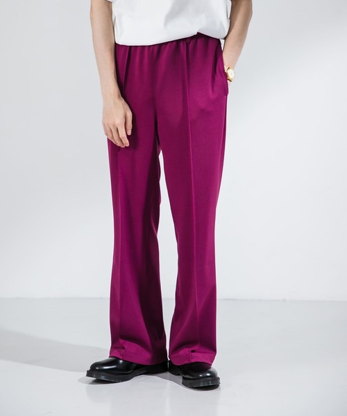 URBAN RESEARCH（アーバンリサーチ）の「URBAN RESEARCH iD　SEMI FLARE JERSEY PANTS（その他パンツ・メンズ・ブラック/ブルー系その他/バーガンディー/ブラウン/グリーン・MEDIUM/LARGE）」の10枚目の写真