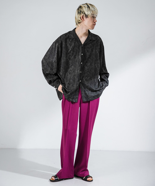 URBAN RESEARCH（アーバンリサーチ）の「URBAN RESEARCH iD　SEMI FLARE JERSEY PANTS（その他パンツ・メンズ・ブラック/ブルー系その他/バーガンディー/ブラウン/グリーン・MEDIUM/LARGE）」の15枚目の写真