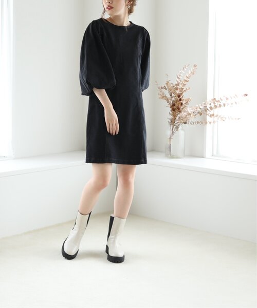 RAY CASSIN（レイカズン）の「ビガーサイドゴアブーツ（ブーツ・レディース・キナリ/ブラック・LARGE/MEDIUM）」の12枚目の写真