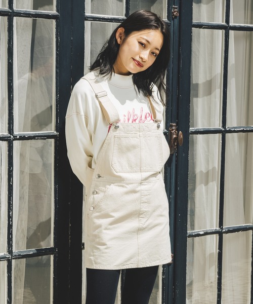 新品 MILKFED./ミルクフェド デニムミニスカート サイズＭ インディゴ MILKFED.（ミルクフェド）の「MINI JUMPER SKIRT（スカート
