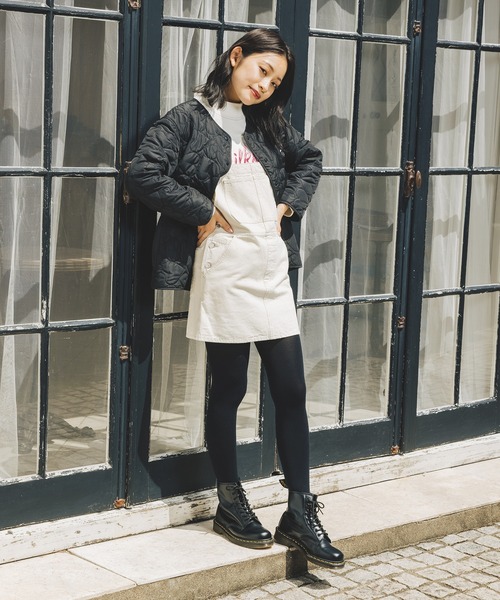 新品 MILKFED./ミルクフェド デニムミニスカート サイズＭ インディゴ MILKFED.（ミルクフェド）の「MINI JUMPER SKIRT（スカート