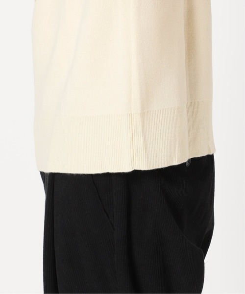 JOURNAL STANDARD relume（ジャーナルスタンダード　レリューム）の「W/Face スウェットライク オーバーサイズニットパーカー（ニット/セーター・メンズ・グリーン/ブラック/ナチュラル・MEDIUM/LARGE）」の16枚目の写真