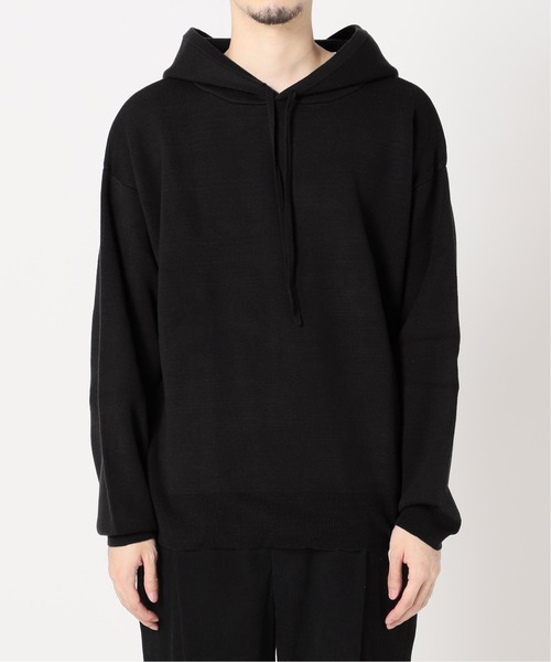 JOURNAL STANDARD relume（ジャーナルスタンダード　レリューム）の「W/Face スウェットライク オーバーサイズニットパーカー（ニット/セーター・メンズ・グリーン/ブラック/ナチュラル・MEDIUM/LARGE）」の18枚目の写真