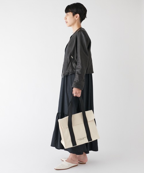 CUISINE HABITS(クイジーヌハビッツ)の「FLAP TOTE / フラップ付き トートバッグ(トートバッグ・レディース・ホワイト系・フリー)」の11枚目の写真