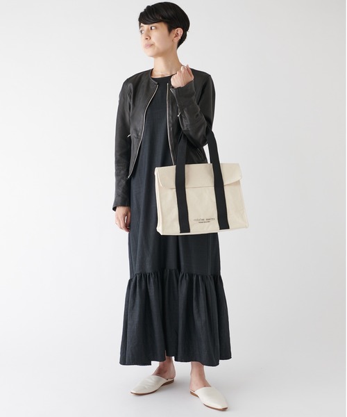 CUISINE HABITS(クイジーヌハビッツ)の「FLAP TOTE / フラップ付き トートバッグ(トートバッグ・レディース・ホワイト系・フリー)」の15枚目の写真