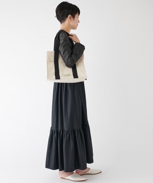 CUISINE HABITS(クイジーヌハビッツ)の「FLAP TOTE / フラップ付き トートバッグ(トートバッグ・レディース・ホワイト系・フリー)」の13枚目の写真