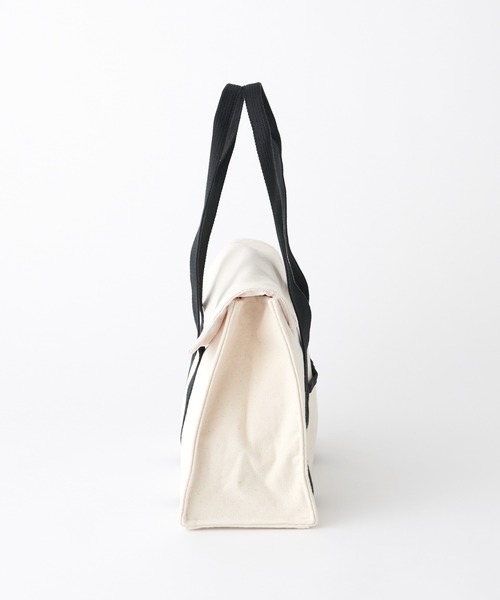 CUISINE HABITS(クイジーヌハビッツ)の「FLAP TOTE / フラップ付き トートバッグ(トートバッグ・レディース・ホワイト系・フリー)」の3枚目の写真