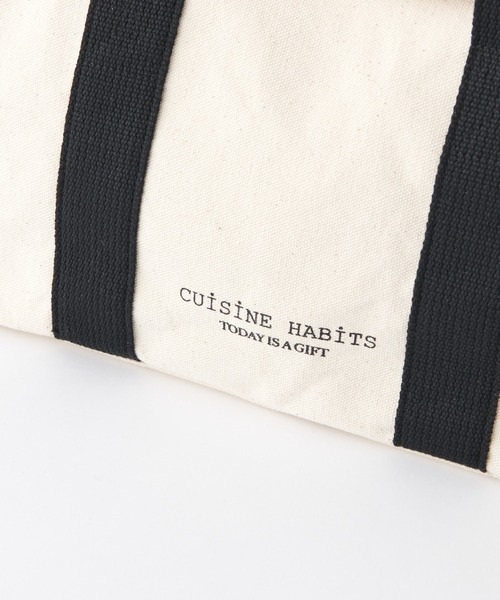 CUISINE HABITS(クイジーヌハビッツ)の「FLAP TOTE / フラップ付き トートバッグ(トートバッグ・レディース・ホワイト系・フリー)」の16枚目の写真